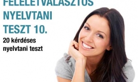 Feleletválasztós nyelvtani teszt 10.