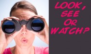 LOOK, SEE OR WATCH?