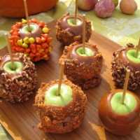 Toffee apples for Halloween