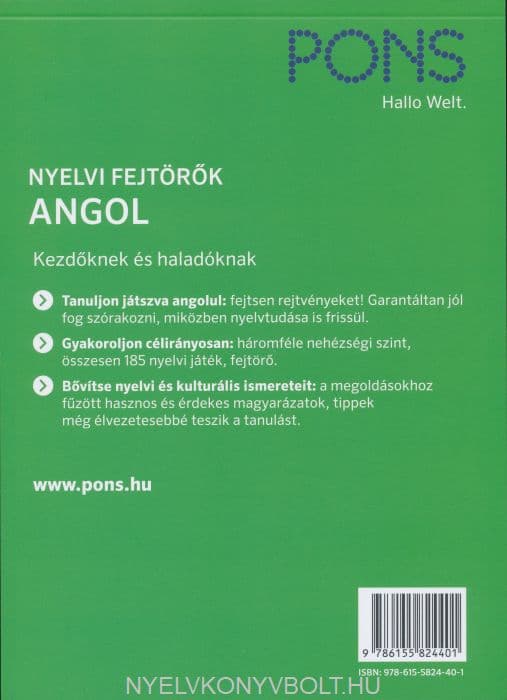 PONS Nyelvi fejtörők ANGOL