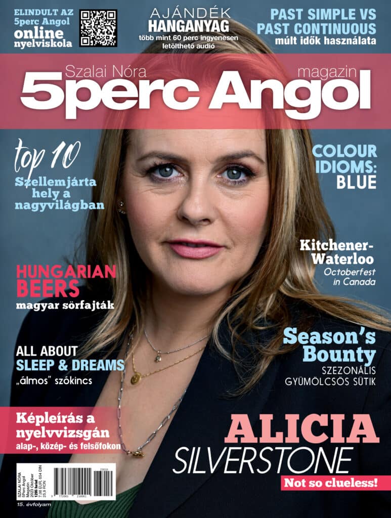 Már kapható a nyomtatott 5 Perc Angol magazin októberi száma! 3