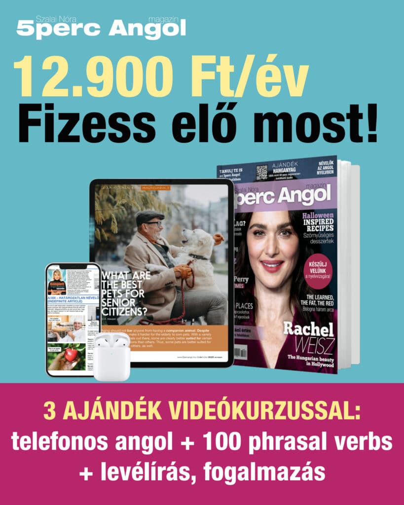 Tudományos érdekességek angolul 13 előfizetés